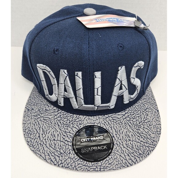 City brand Other - Dallas Cowboys Hat Cap Snapback Big Letters Throwback Blue Silver Embroidered